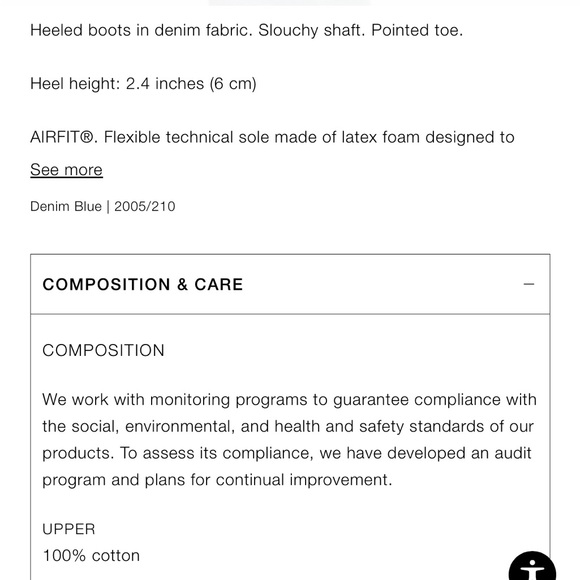 Zara SLOUCHY DENIM BOOTS
DENIM BLUE - Picture 7 of 7